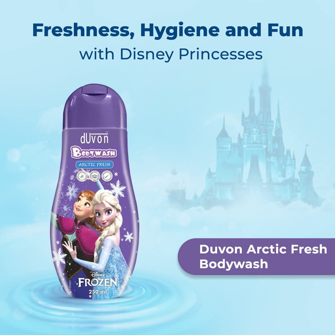 Duvon Disney Frozen Gift Bag  - Artic Fresh Bodywash and Bathing Bar (pack of 2)