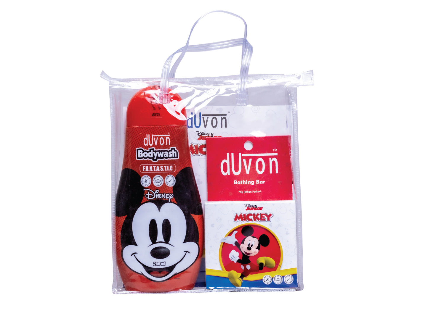 DUVON Disney Mickey- Bodywash & Bathing Bar Gift Bag (pack of 2)