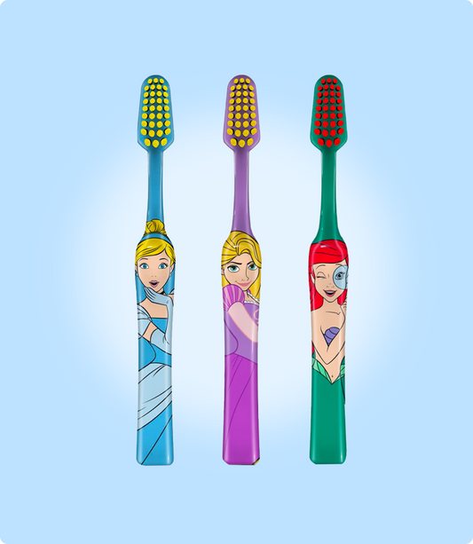 Duvon Disney Princess Pack of 3 Toothbrushes