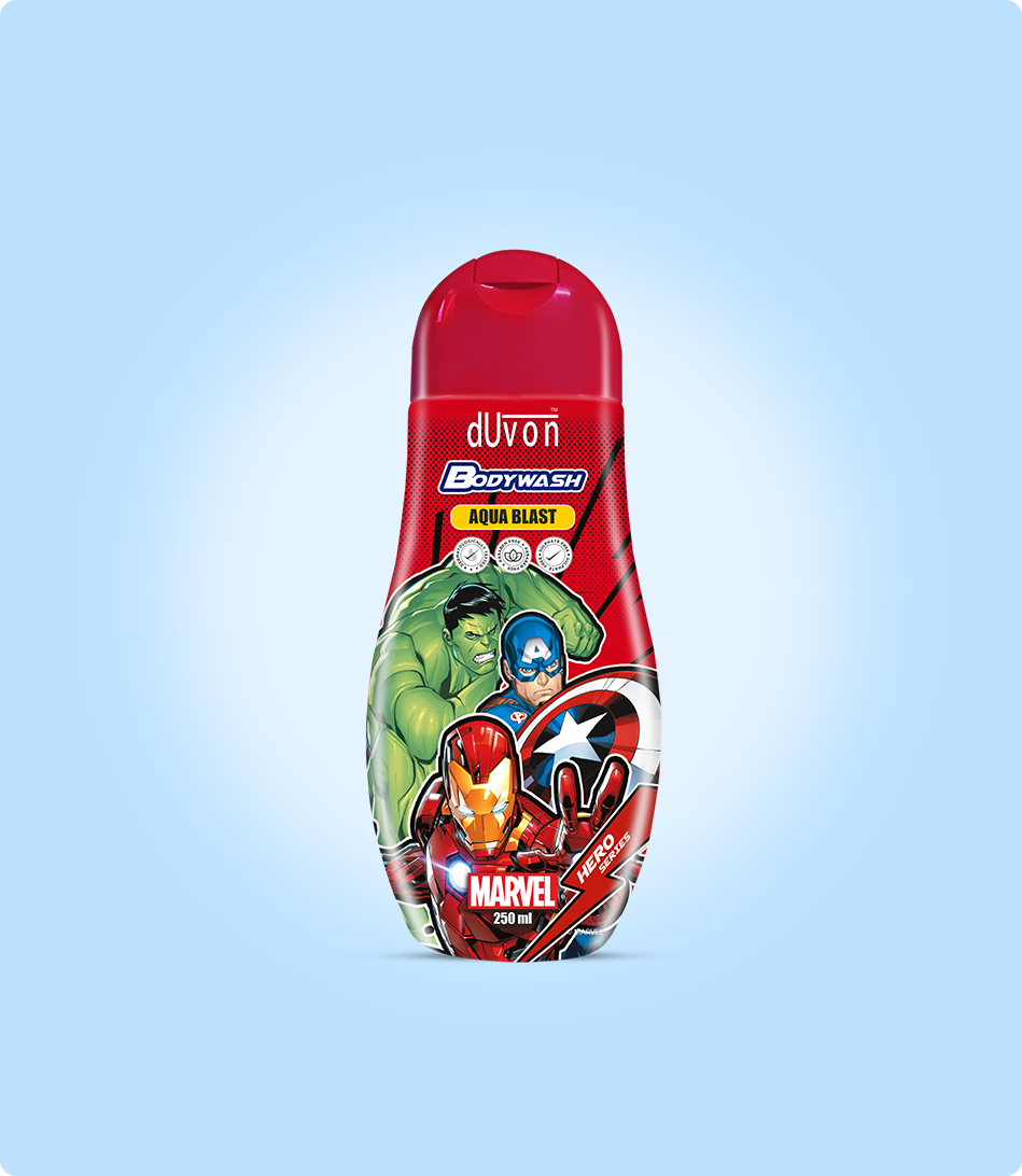 Duvon Disney Marvel- Bodywash & Bathing Bar Gift Bag (pack of 2)